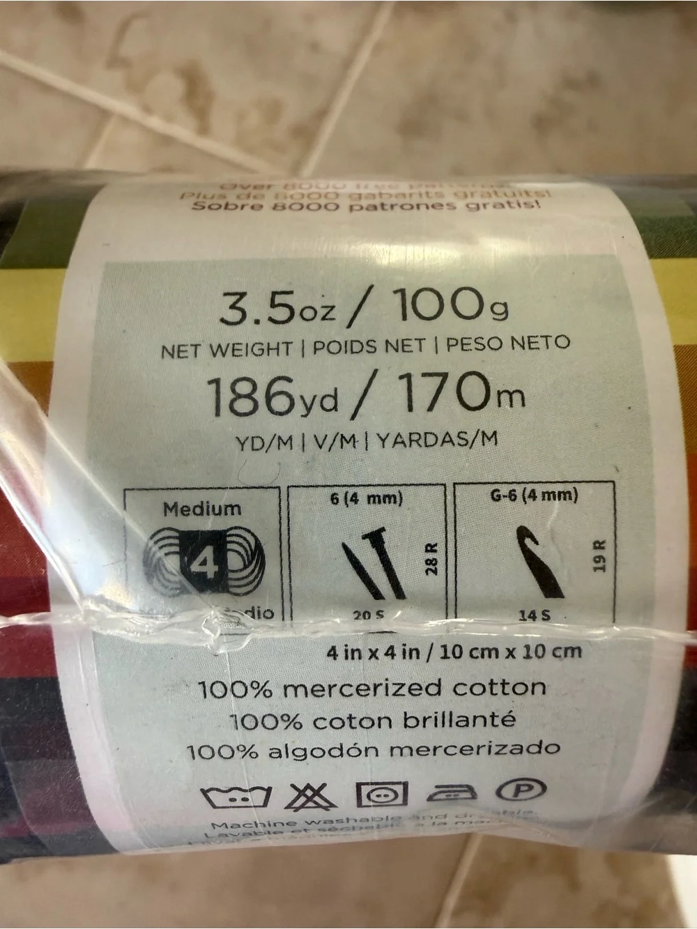 Lion Brand Yarn 24/7 Cotton– Black